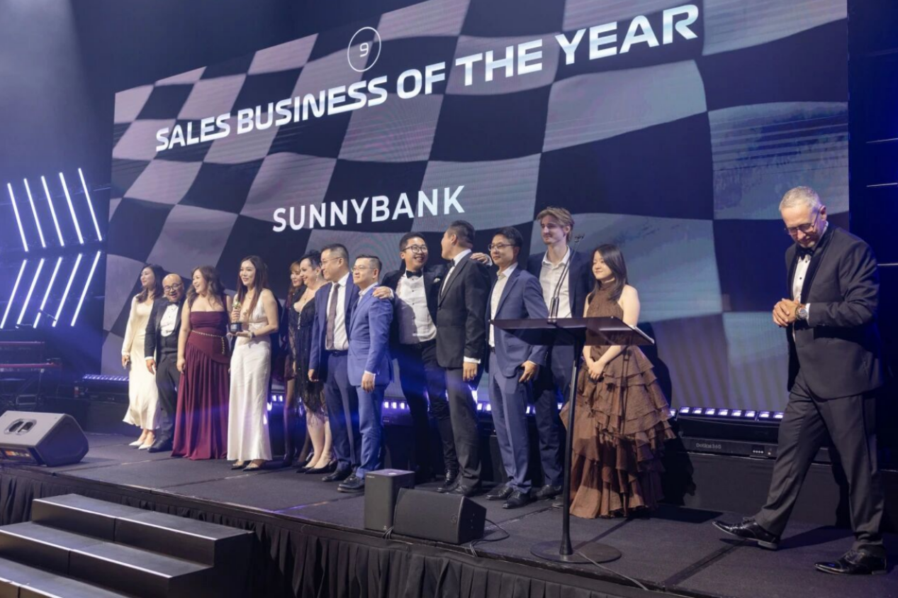 Place Sunnybank team on stage at the 2026 Place Annual Awards for Sales Business of the Year recognition