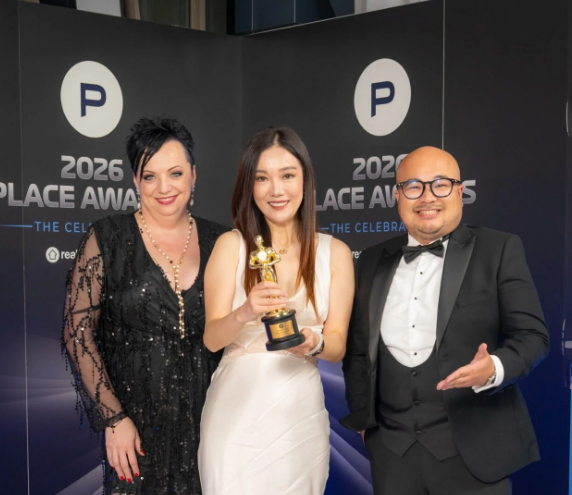 Place Sunnybank team members celebrating an award at the 2026 Place Annual Awards