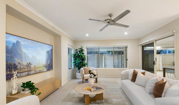 Clean living area in a Calamvale rental property