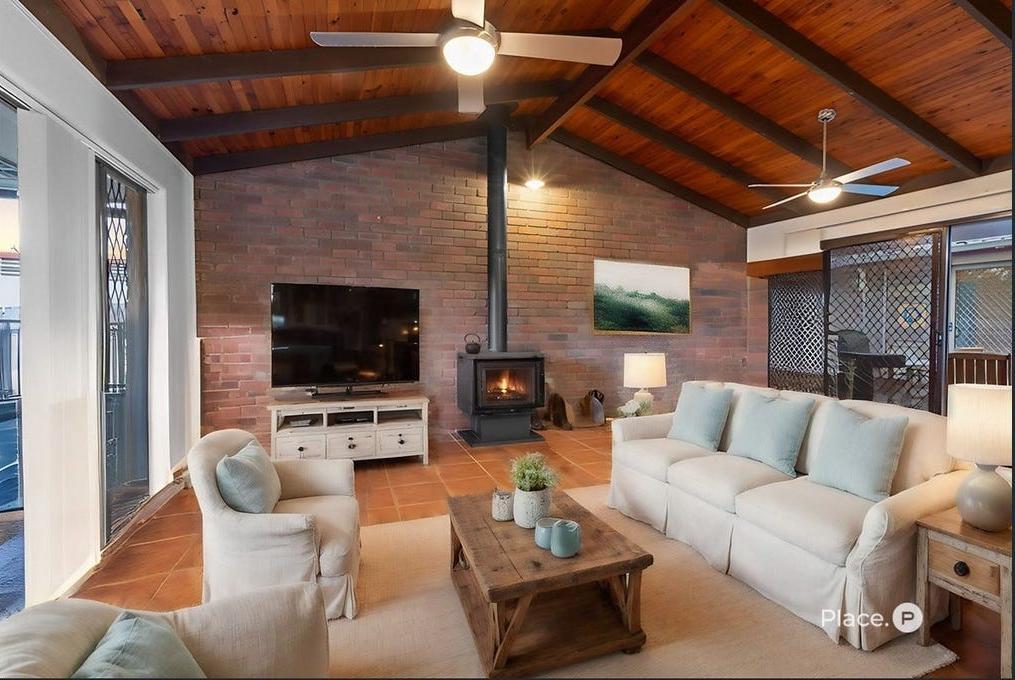 Living area of a rental property documented during routine inspections